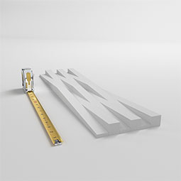 Ekena Millwork - WPPVC06X24ETI - 6"W x 24"H x 1"T  EdgeCraft Tigris Style Seamless Wall Tile