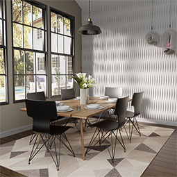 Ekena Millwork - WPPVC06X24ETI - 6"W x 24"H x 1"T  EdgeCraft Tigris Style Seamless Wall Tile