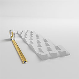 Ekena Millwork - WPPVC06X24ETH - 6"W x 24"H x 1"T  EdgeCraft Thames Style Seamless Wall Tile