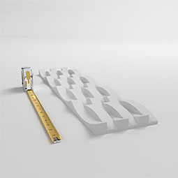 Ekena Millwork - WPPVC06X24EJO - 6"W x 24"H x 1"T  EdgeCraft Jordan Style Seamless Wall Tile