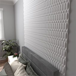 Ekena Millwork - WPPVC06X24EJO - 6"W x 24"H x 1"T  EdgeCraft Jordan Style Seamless Wall Tile