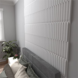 Ekena Millwork - WPPVC06X24EBA - 6"W x 24"H x 1"T  EdgeCraft Baltic Style Seamless Wall Tile