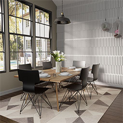 Ekena Millwork - WPPVC06X24EBA - 6"W x 24"H x 1"T  EdgeCraft Baltic Style Seamless Wall Tile