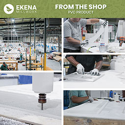 Ekena Millwork - WPPVC06X24EBA - 6"W x 24"H x 1"T  EdgeCraft Baltic Style Seamless Wall Tile