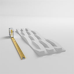 Ekena Millwork - WPPVC06X24ENE - 6"W x 24"H x 1"T  EdgeCraft Ness Style Seamless Wall Tile