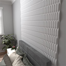 Ekena Millwork - WPPVC06X24ENE - 6"W x 24"H x 1"T  EdgeCraft Ness Style Seamless Wall Tile