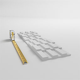 Ekena Millwork - WPPVC06X24ESE - 6"W x 24"H x 1"T  EdgeCraft Seine Style Seamless Wall Tile