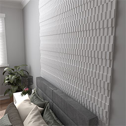 Ekena Millwork - WPPVC06X24ESE - 6"W x 24"H x 1"T  EdgeCraft Seine Style Seamless Wall Tile