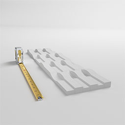 Ekena Millwork - WPPVC06X24EMO - 6"W x 24"H x 1"T  EdgeCraft Moraine Style Seamless Wall Tile