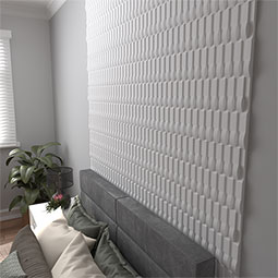 Ekena Millwork - WPPVC06X24EMO - 6"W x 24"H x 1"T  EdgeCraft Moraine Style Seamless Wall Tile