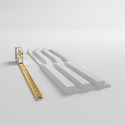 Ekena Millwork - WPPVC06X24EDA - 6"W x 24"H x 1"T  EdgeCraft Danube Style Seamless Wall Tile