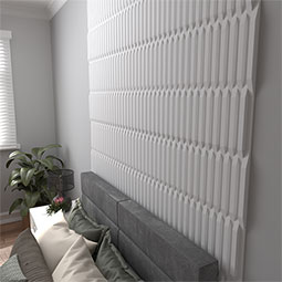 Ekena Millwork - WPPVC06X24EDA - 6"W x 24"H x 1"T  EdgeCraft Danube Style Seamless Wall Tile