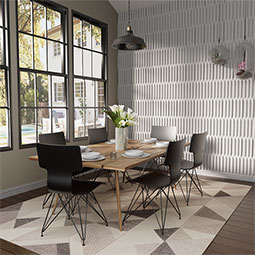 Ekena Millwork - WPPVC06X24EDA - 6"W x 24"H x 1"T  EdgeCraft Danube Style Seamless Wall Tile