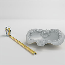 Ekena Millwork - MIC12X14LE - Endurathane Inside Corner for Leo Crown Moulding, 16 3/8"P x 12"H, Factory Primed