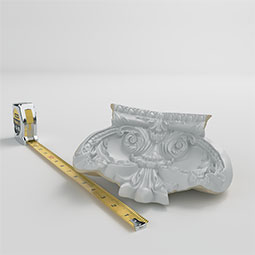 Ekena Millwork - MIC08X07QU - Endurathane Inside Corner for Quinn Crown Moulding, 9"P x 7 1/2"H, Factory Primed