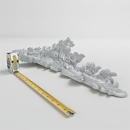 Ekena Millwork - MPC29X09KA - Endurathane Moulding Center Piece for Julian Crown Moulding, 9"P x 91"W x 28 3/4"H, Factory Primed (Matches Moulding MLD21X21X29JU)