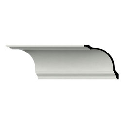 Ekena Millwork - MLD21X21X29JU - Endurathane Julian Crown Moulding, 20 1/2"H x 20 1/2"P x 29"F x 48"L, Factory Primed