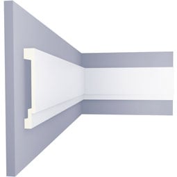 Ekena Millwork - PML08X01CL - Endurathane Clementine Panel Moulding, 7 7/8"H x 1 1/8"P x 94 1/2"L, Factory Primed