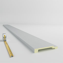 Ekena Millwork - PML08X01CL - Endurathane Clementine Panel Moulding, 7 7/8"H x 1 1/8"P x 94 1/2"L, Factory Primed