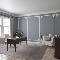 Ekena Millwork - PML12X12JA-2 - Endurathane Jackson Panel Moulding Corner, 12 3/4"W x 11 3/4"H x 1 1/8"P (matches moulding PML01X00JA), Factory Primed