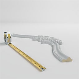 Ekena Millwork - PML09X01SE - Endurathane Seville Panel Moulding, 9"W 1 x 1/8"H (matches moulding PML01X00SE), Factory Primed
