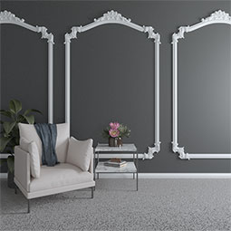 Ekena Millwork - PML13X02PO - Endurathane Pompeii Panel Moulding, 13 1/4"H x 1 5/8"P x 39"L (matches moulding PML02X00PO), Factory Primed