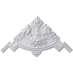 Ekena Millwork - PML23X23BL - Endurathane Blackthorne Panel Moulding Corner, 24 1/8W" x 23 1/8"H x 7/8"P (matches moulding MLD01X00BL), Factory Primed