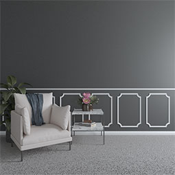 Ekena Millwork - PML12X12HA - Endurathane Hamilton Panel Moulding Corner, 12 3/4"W x 11 3/4"H x 1"P (matches moulding PML02X01HA), Factory Primed