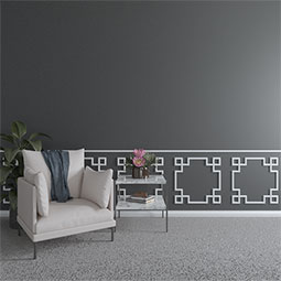 Ekena Millwork - PML12X12TR - Endurathane Traditional Panel Moulding Corner, 12 3/4"W x 11 3/4"H x 3/8"P (matches moulding PML00X00TR), Factory Primed