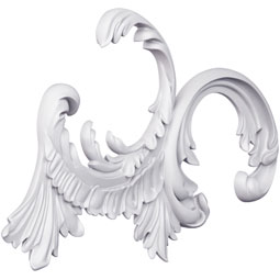 Ekena Millwork - ONL24X16X01EL - Endurathane Elena Onlay, 24 5/8"W x 16 1/8"H x 1 3/8"P, Factory Primed