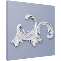 Ekena Millwork - ONL24X16X01EL - Endurathane Elena Onlay, 24 5/8"W x 16 1/8"H x 1 3/8"P, Factory Primed