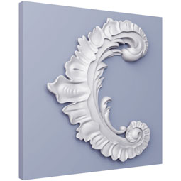 Ekena Millwork - ONL17X13X01EL - Endurathane Elena Onlay, 17 7/8"W x 13"H x 1 3/8"P, Factory Primed