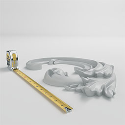 Ekena Millwork - ONL17X13X01EL - Endurathane Elena Onlay, 17 7/8"W x 13"H x 1 3/8"P, Factory Primed