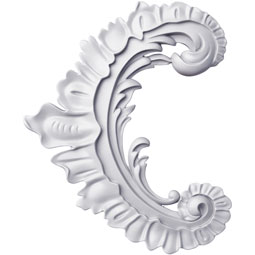 Ekena Millwork - ONL17X13X01EL - Endurathane Elena Onlay, 17 7/8"W x 13"H x 1 3/8"P, Factory Primed