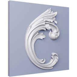 Ekena Millwork - ONL11X18X02EL - Endurathane Elena Onlay, 11"W x 17 3/4"H x 1 1/2"P, Factory Primed