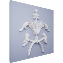 Ekena Millwork - ONL09X10X01MA - Endurathane Mia Onlay, 8 5/8"W x 10 1/2"H x 3/4"D, Factory Primed