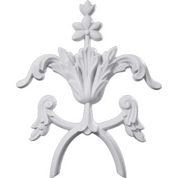 Ekena Millwork - ONL09X10X01MA - Endurathane Mia Onlay, 8 5/8"W x 10 1/2"H x 3/4"D, Factory Primed