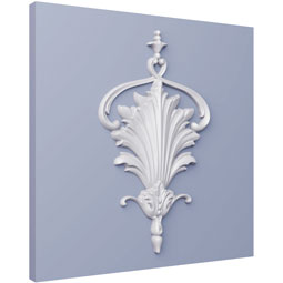Ekena Millwork - ONL14X24X01AU - Endurathane Aurora Onlay, 14 3/4"W x 24 3/8"H x 1 1/8"P, Factory Primed