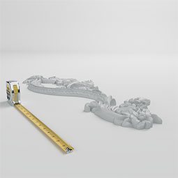 Ekena Millwork - ONL32X12X01CA - Endurathane Caiden Onlay, 33 3/8''W x 12 1/8''H x 1 1/2''P, Factory Primed