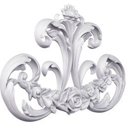 Ekena Millwork - ONL14X09X01IV - Endurathane Ivy Onlay, 14 5/8"W x 8 5/8"H x 1 1/8"P, Factory Primed