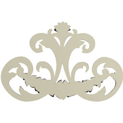 Ekena Millwork - ONL14X09X01IV - Endurathane Ivy Onlay, 14 5/8"W x 8 5/8"H x 1 1/8"P, Factory Primed