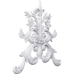 Ekena Millwork - ONL18X19X01EL - Endurathane Elliot Onlay, 19 1/8"W x 18 7/8"H x 1 1/8"P, Factory Primed