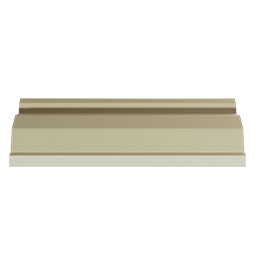 Ekena Millwork - MLD06X06X08LE - Endurathane Leia Crown Moulding, 5 1/2"H x 6"P x 8 1/8"F x 96"L, Factory Primed
