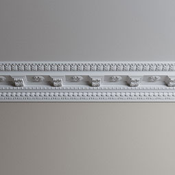 Ekena Millwork - MLD05X07X08LE - Endurathane Leighton Crown Moulding, 5"H x 6 3/4"P x 8 3/8"F x 96"L, Factory Primed