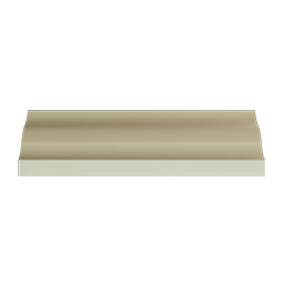 Ekena Millwork - MLD03X03X05AB - Endurathane Abel Crown Moulding, 3 1/8"H x 3 1/8"P x 4 1/2"F x 96"L, Factory Primed
