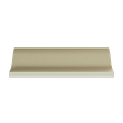 Ekena Millwork - MLD04X04X06VA - Endurathane Vanessa Crown Moulding, 4"H x 4"P x 5 5/8"F x 96"L, Factory Primed