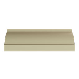 Ekena Millwork - MLD03X03X05WI - Endurathane Willow Crown Moulding, 3 1/8"H x 3 1/8"P x 5"F x 96"L, Factory Primed