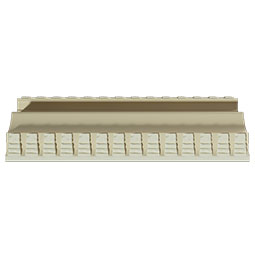 Ekena Millwork - MLD03X03X04DA - Endurathane Damian Crown Moulding, 2 3/4"H x 3 3/8"P x 4 3/8"F x 96"L, Factory Primed