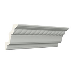 Ekena Millwork - MLD03X03X04FR - Endurathane Freya Crown Moulding, 3 3/8"H x 2 3/4"P x 4 1/8"F x 96"L, Factory Primed