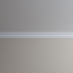 Ekena Millwork - MLD03X03X04FR - Endurathane Freya Crown Moulding, 3 3/8"H x 2 3/4"P x 4 1/8"F x 96"L, Factory Primed